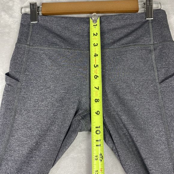 Lululemon Pace Rival Crop 22" Heathered Black Size 6 - Picture 8 of 12